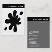 V-koptekst - Afbeelding - Big Black Blot Visitekaartje (Voorkant / Achterkant)