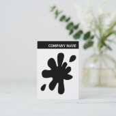 V-koptekst - Afbeelding - Big Black Blot Visitekaartje (Staand voorkant)