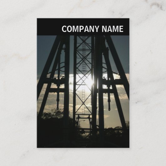 V-koptekst - Afbeelding - Bouw van het grote wiel Visitekaartje (Voorkant)