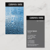 V-koptekst - Blauw water Visitekaartje (Voorkant / Achterkant)