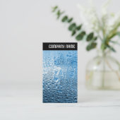 V-koptekst - Blauw water Visitekaartje (Staand voorkant)