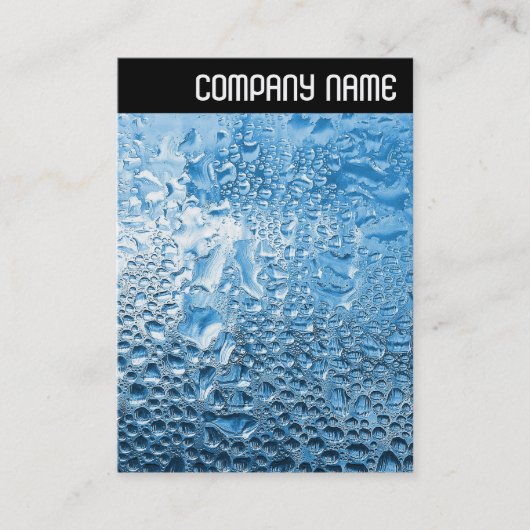 V-koptekst - Blauw water Visitekaartje (Voorkant)