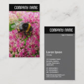 V-koptekst - Bumble Bee Sedum Visitekaartje (Voorkant / Achterkant)