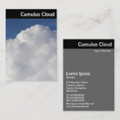 V-koptekst - Cumulus Cloud Visitekaartje (Voorkant / Achterkant)