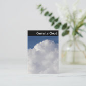 V-koptekst - Cumulus Cloud Visitekaartje (Staand voorkant)