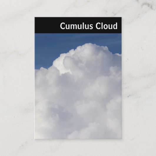 V-koptekst - Cumulus Cloud Visitekaartje (Voorkant)
