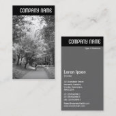 V-koptekst - Cyclus weg B&W Visitekaartje (Voorkant / Achterkant)