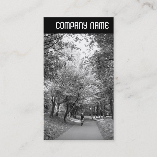 V-koptekst - Cyclus weg B&W Visitekaartje (Voorkant)