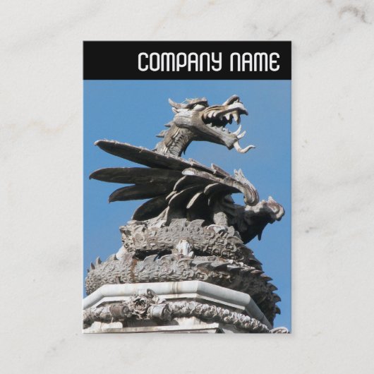 V-koptekst - Dragon, stadhuis, Cardiff Visitekaartje (Voorkant)
