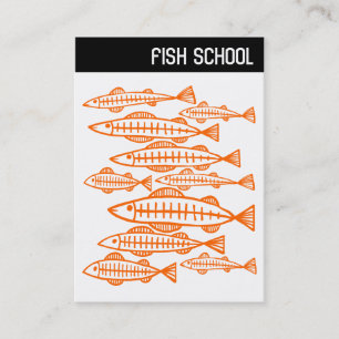V-koptekst - FISH SCHOOL - Oranje Visitekaartje