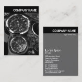 V-koptekst - Foto - Klassieke motorfietsen Visitekaartje (Voorkant / Achterkant)