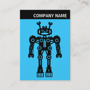 V-koptekst - Foto - Robot - Blue 33CCFF Visitekaartje