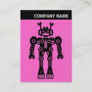 V-koptekst - Foto - Robot - Roze Visitekaartje