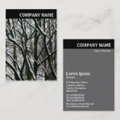 V-koptekst - Foto - Winter Branches Visitekaartje (Voorkant / Achterkant)