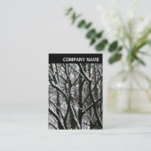 V-koptekst - Foto - Winter Branches Visitekaartje (Staand voorkant)