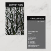 V-koptekst - Foto - Winter Branches Visitekaartje (Voorkant / Achterkant)