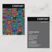 V-koptekst - Fractal Abstract 191111a Visitekaartje (Voorkant / Achterkant)