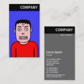 V-koptekst - Funny Character 01 Visitekaartje (Voorkant / Achterkant)