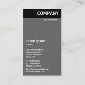 V-koptekst - Kleurencils Visitekaartje (Achterkant)