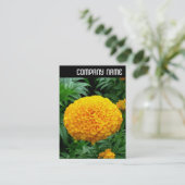 V-koptekst - Oranje chrysanthemum Visitekaartje (Staand voorkant)