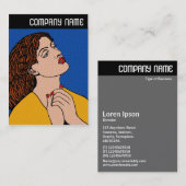 V-koptekst - Pre-Raph Pop Grrl Visitekaartje (Voorkant / Achterkant)