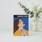 V-koptekst - Pre-Raph Pop Grrl Visitekaartje (Staand voorkant)