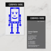 V-koptekst - RoboPhone - blauw Visitekaartje (Voorkant / Achterkant)