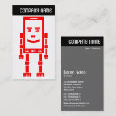 V-koptekst - RoboPhone - Rood Visitekaartje (Voorkant / Achterkant)