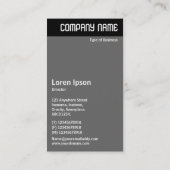 V-koptekst - Robot Visitekaartje (Achterkant)