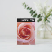 V-koptekst - Roze Rose Visitekaartje (Staand voorkant)