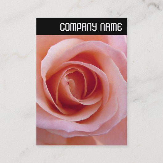V-koptekst - Roze Rose Visitekaartje (Voorkant)