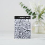 V-koptekst - Snowy Branches Visitekaartje (Staand voorkant)