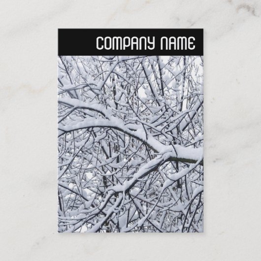 V-koptekst - Snowy Branches Visitekaartje (Voorkant)