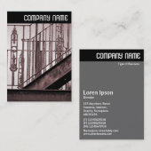 V-koptekst - Victoriaans brandweerrand Visitekaartje (Voorkant / Achterkant)