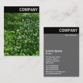 V-koptekst - Woodland Flowers Visitekaartje (Voorkant / Achterkant)