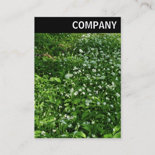 V-koptekst - Woodland Flowers Visitekaartje (Voorkant)