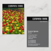 V-koptekst - Zee Tulpen Visitekaartje (Voorkant / Achterkant)