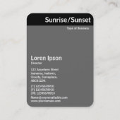 V-koptekst - Zonnebeweging/Zonnebeeld Visitekaartje (Achterkant)