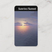 V-koptekst - Zonnebeweging/Zonnebeeld Visitekaartje (Voorkant)