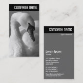 V-koptekst - Zwan B&W Visitekaartje (Voorkant / Achterkant)