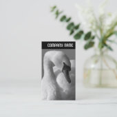 V-koptekst - Zwan B&W Visitekaartje (Staand voorkant)