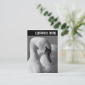 V-koptekst - Zwan B&W Visitekaartje (Staand voorkant)