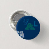 V,L,A RONDE BUTTON 3,2 CM (Voorkant /achterkant)