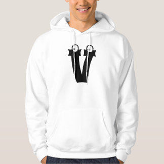 V, letter met oogballen hoodie
