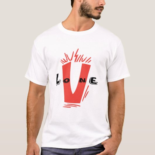 V lone Essential T-Shirt (Voorkant)