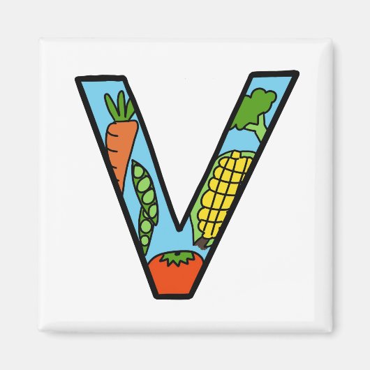 "V" Magnet (Voorkant)