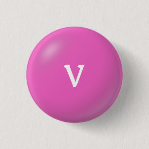 V Monogram Button