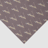 V Monogram Floral Tissuepapier (Detail)