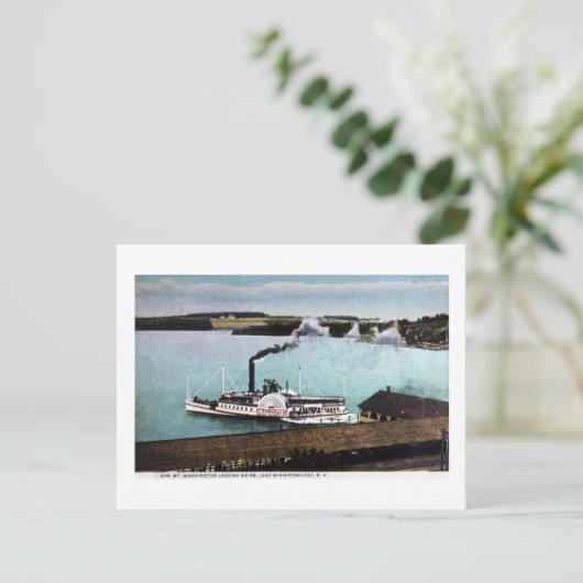 V. Mt. Washington, Lake Winnipesaukee, N.H. Briefkaart (Staand voorkant)