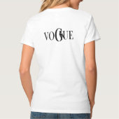 V-Neck T-Shirt Vogue Graphic Daily Weekend voor vr (Achterkant)